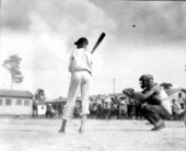 Baseball game against a Jasonville team at the WWI veterans labor camp - Welaka, Florida