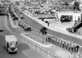 Seaman marching on Biscayne Boulevard