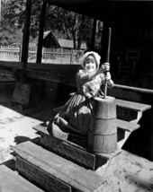 Margie Davis churning butter - Florida