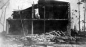 Home destroyed by the 1926 hurricane - Miami, Florida.