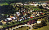 Aerial view of the Clyde Beatty - Cole Brothers Circus