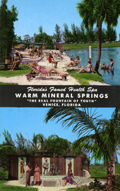 Florida's famed health spa - Warm Mineral Springs, "The real Fountain of Youth" near Venice.