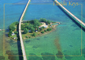 Aerial view of Pigeon Key.