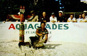 Alligator wrestling at Aquaglades- Dania, Florida