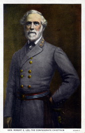 General Robert E. Lee, the confederate chieftain.