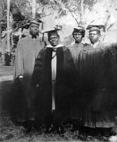 Mary McLeod Bethune with graduating class