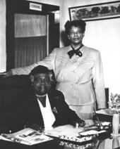 Dr. Mary McLeod Bethune at her desk