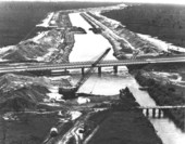 Construction work on the Cross Florida Barge Canal