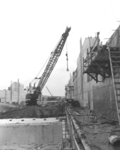 Construction of the St. Johns Lock.