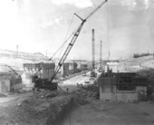 Construction of the St. Johns Lock.