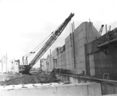 Construction of the St. Johns Lock.