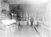 Andrew Jackson Sweat in a general store.