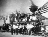 First train in Apalachicola.