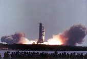 Apollo 11 takeoff.