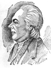 Drawn portrait of Andrew Ellicott