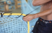 Trawl being made at Burbank Trawl Makers - Fernandina Beach, Florida