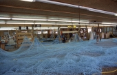 Making of a trawl at Burbank Trawl Makers - Fernandina Beach, Florida