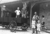 Charles Bloyd with his children during their visit to the Six Gun Territory tourist attraction - Ocala, Florida.