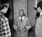 Virgil Hawkins speaks with supporters during recess - Tallahassee, Florida