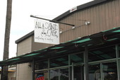 All Saint's Cafe sign at 903 Railroad Avenue - Tallahassee, Florida.