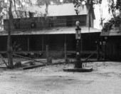 House and a gasoline pump - Salt Springs, Florida