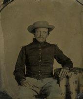 Portrait of U.S. soldier George W. Lee at Fort Barrancas.