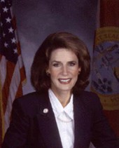 Portrait of Katherine Harris, Florida Secretary of State.