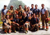 U.S. Senator Bob Graham during workday as fire volunteer at Fire Fighter's Incident Command Center