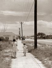 Children heading to the five-and-ten-cent store - Riviera Beach, Florida.