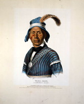 Yaha-Hajo, a Seminole chief.