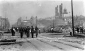 Corner of Bay and Main streets after the fire of 1901 - Jacksonville, Florida.