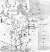 Map of the harbor of Fernandina, Florida.