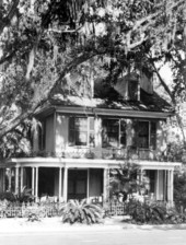 Front of the Bloxham House at 410 North Calhoun Street - Tallahassee, Florida.