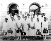 Midwives who attended the institute at Florida A&M College in Tallahassee, Florida.