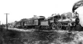 Arrival of the first passenger train - Miami, Florida.