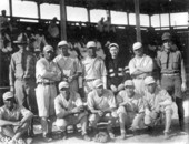 Army baseball team group portrait - Key West, Florida.