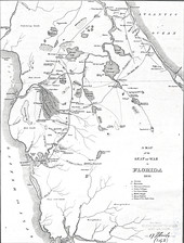 A Map of the Seat of War in Florida.