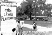 Entrance to Lewis Plantation and turpentine still on U.S. 41 - Brooksville, Florida