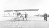 John A.D. McCurdy in front of his airplane- Daytona Beach, Florida.