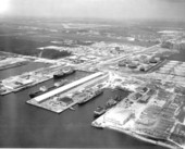 Aerial photograph of Port Everglades - Fort Lauderdale, Florida.