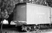 Alger-Sullivan Lumber Company restored wood frame boxcar - Pensacola, Florida.