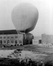 Balloon being prepared for ascent - Pensacola, Florida.