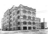 Pensacola Hospital during construction.