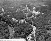 Aerial view of the Stephen Foster State Folk Culture Center - White Springs, Florida