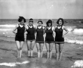 Young women enjoying a day at the beach together - Miami Beach, Florida.