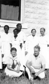 Group portrait of midwives.