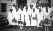 Midwives at graduation from the Midwife Institute at Florida A&M College in Tallahassee, Florida.