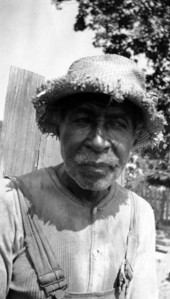 Portrait of a male midwife Uncle Ab.