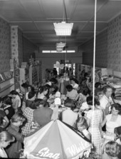 Women shopping for clothes in Tallahassee, Florida.