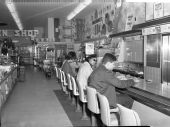 CORE members during sit-in at Woolworth's lunch counter in Tallahassee.